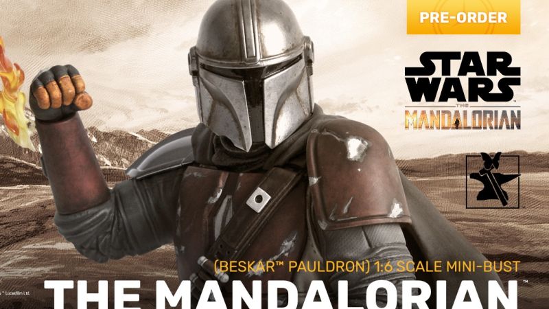 Mandalorian Beskar Shoulder Pauldron Bust 005