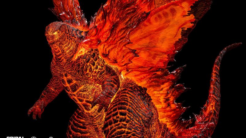 Spiral Studio Burning Godzilla Deluxe Statue 014