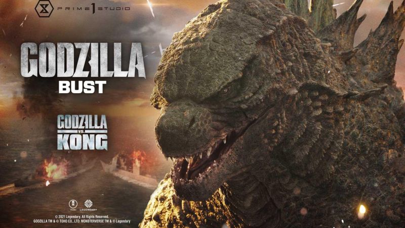 Godzilla vs Kong Prime 1 Godzilla Bust 008