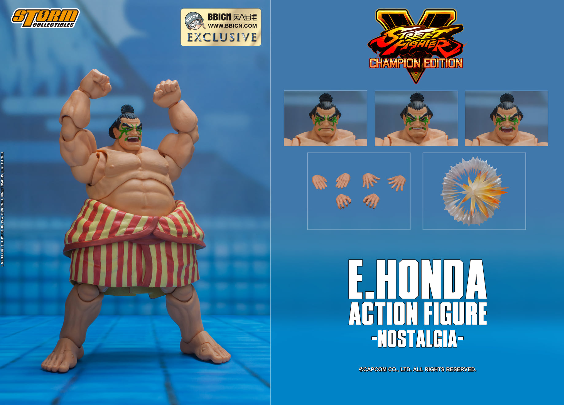 Storm Collectiblesストリートファイターエドモンド本田BBICN BBICN Exclusive Street Fighter E. Honda and Darkstalkers