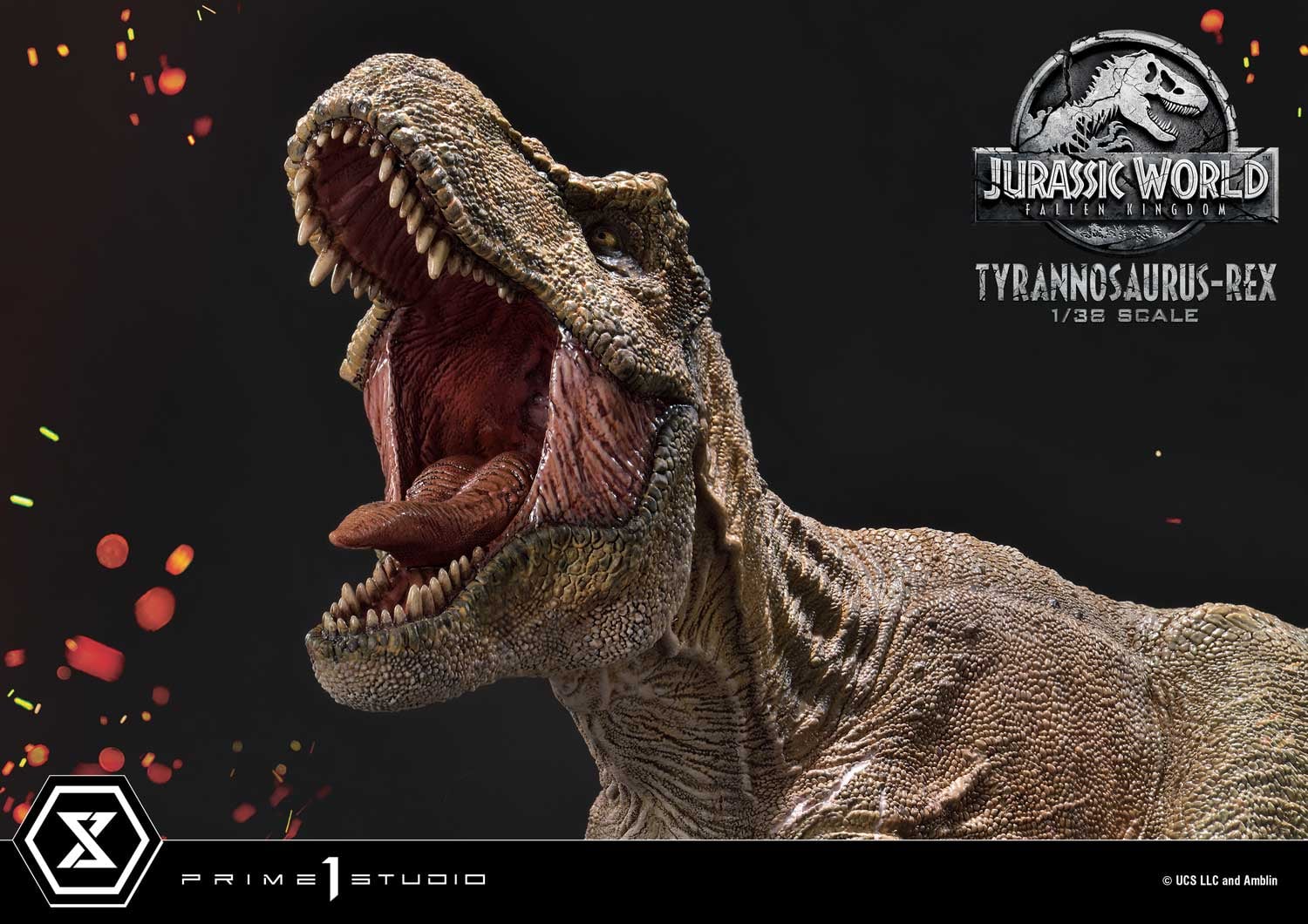 JURASSIC WORLD FALLEN KINGDOM Statue T-Rex & Carnotaurus Deluxe Version  Prime 1 Studio