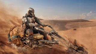 The Mandalorian on Speederbike IS 09