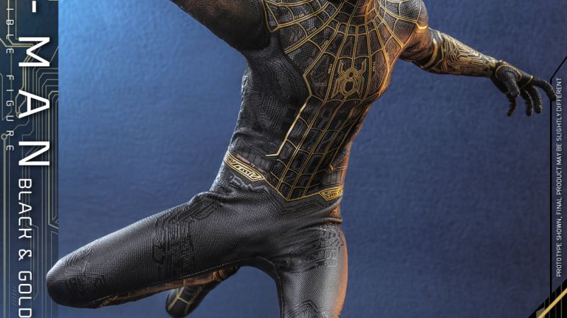 Hot Toys Black Gold Spider Man Update 005