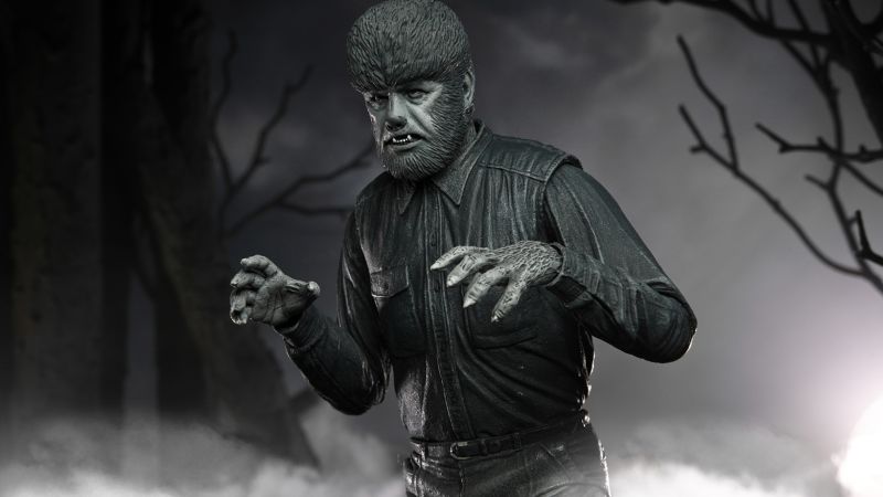 NECA Wolf Man Black and White Preview 1