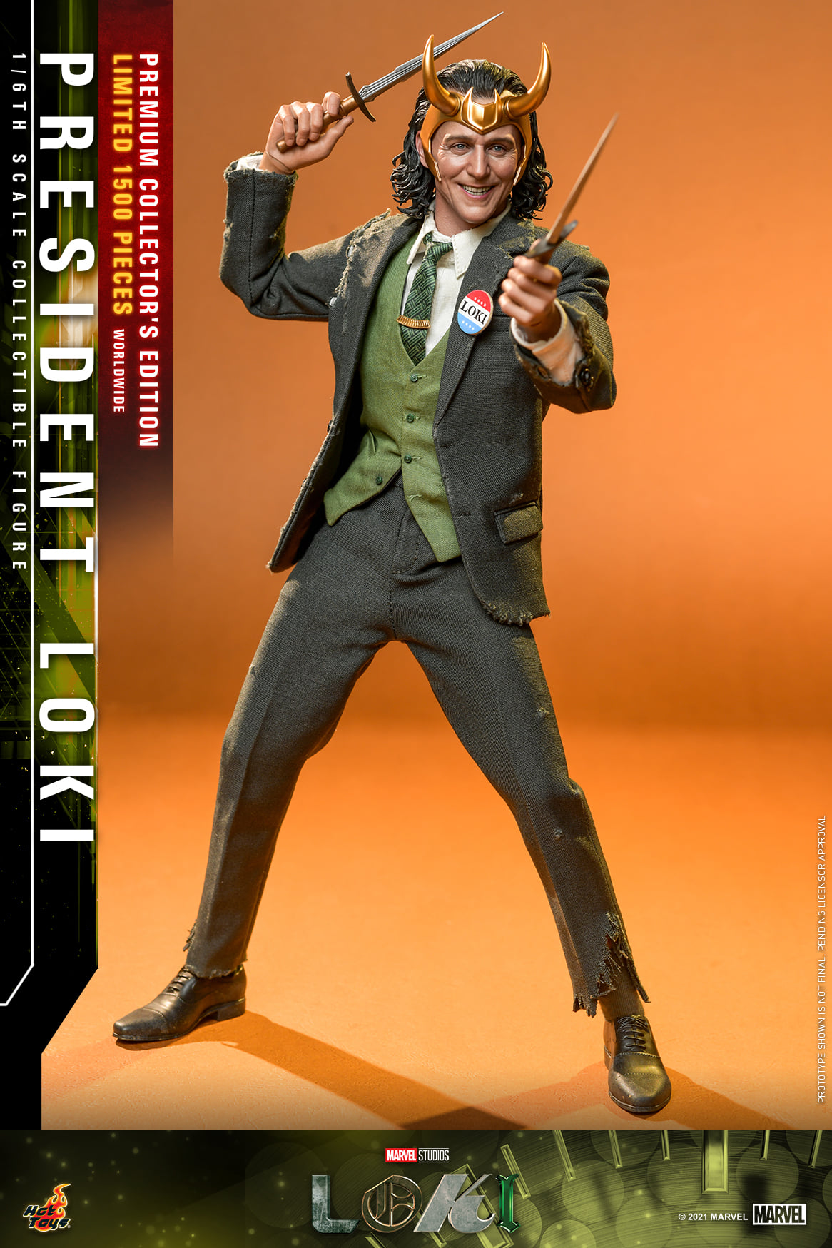 Loki TV Series - President Loki 1/6 Scale Figure by Hot Toys - The