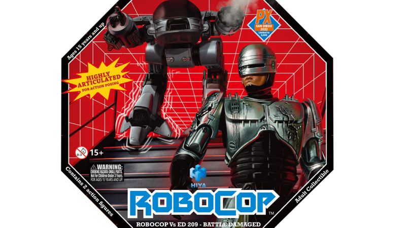 ED209 VS ROBOCOP BATTLE DAMAGE hiya sdcc 2022