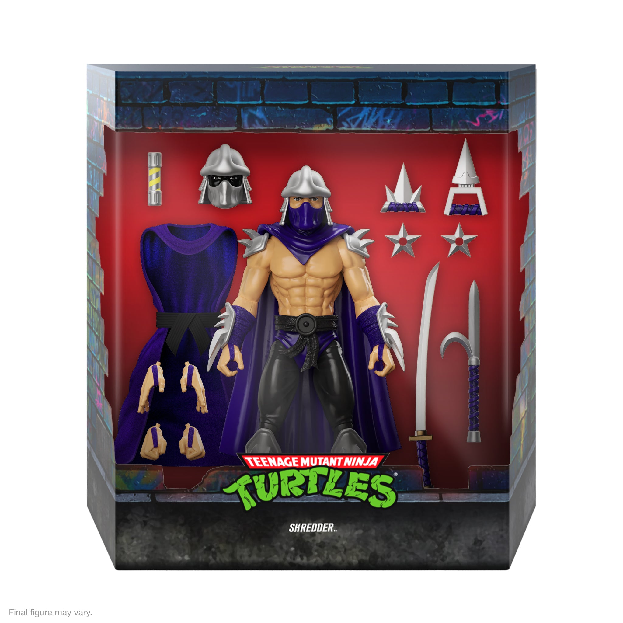 Super7 on X: Look out, Ninja Turtles fans! Shredder is here to help you  cut carbs, whether you like it or not! This #SDCC edition Teenage Mutant Ninja  Turtles Shredder ReAction Figure