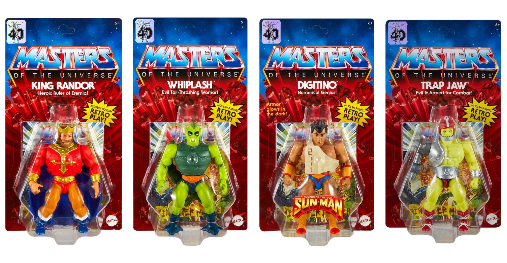 MOTU Origins Wave 10 - King Randor, Digitino, Comic Trap Jaw