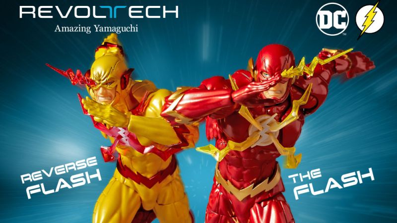 Revoltech Flash and Reverse Flash Preview