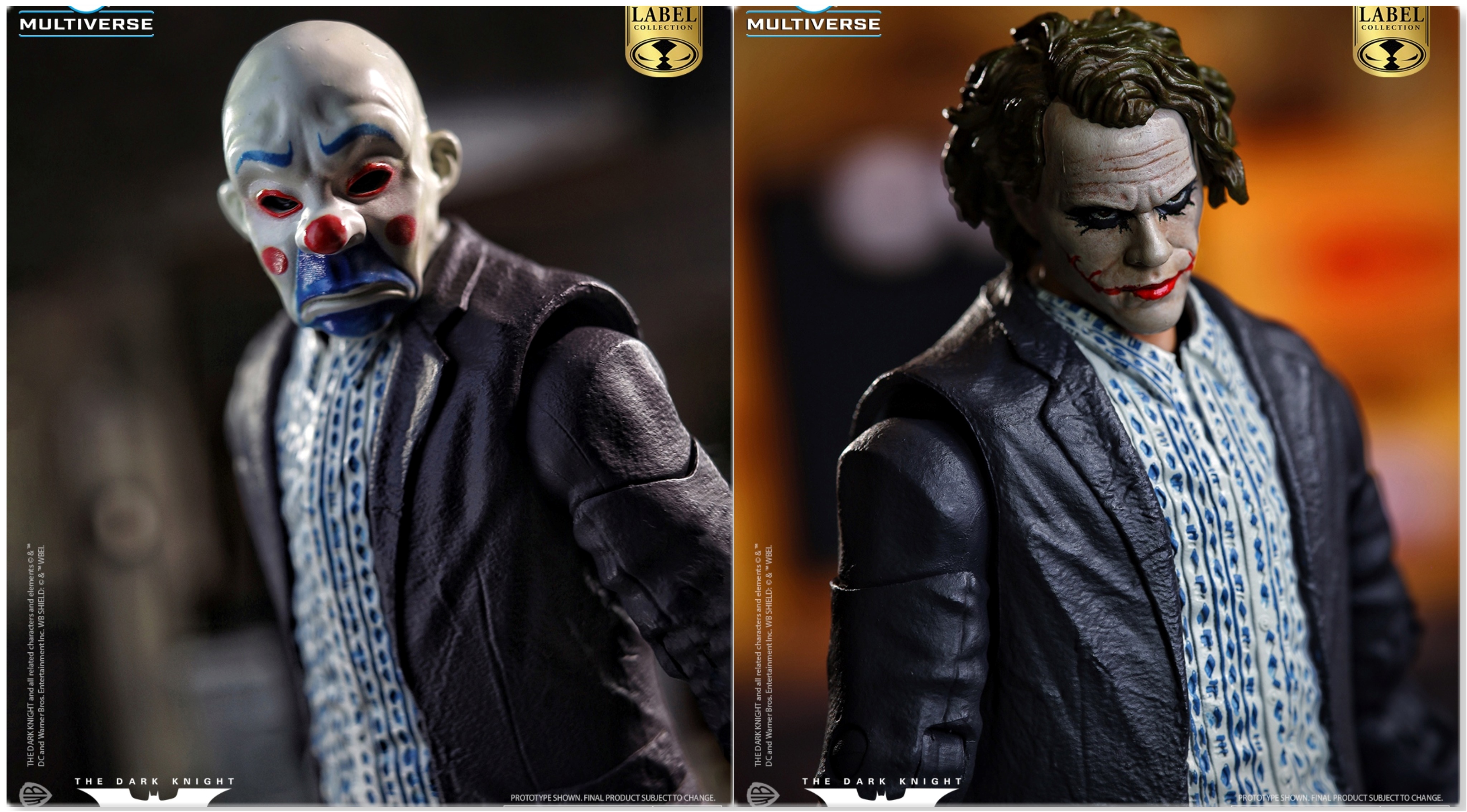 McFarlane DC Multiverse The Dark Knight Joker Bank Robber Gold Label 