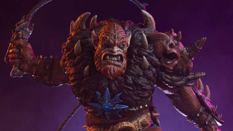 MOTU Beast Man Statue Tweeterhead 029