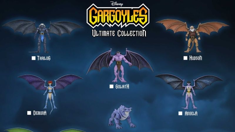 NECA Gargoyles Visual Guide 2023
