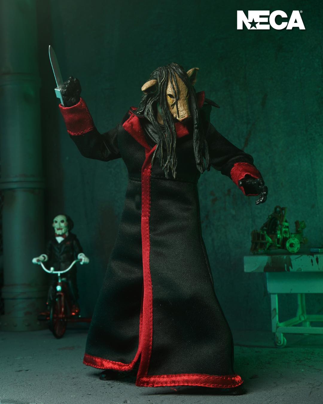 SAW　NECA　JIGSAW KILLERフィギュア　SAW2 NECA Saw Ultimate Jigsaw Killer with Black Robe 7