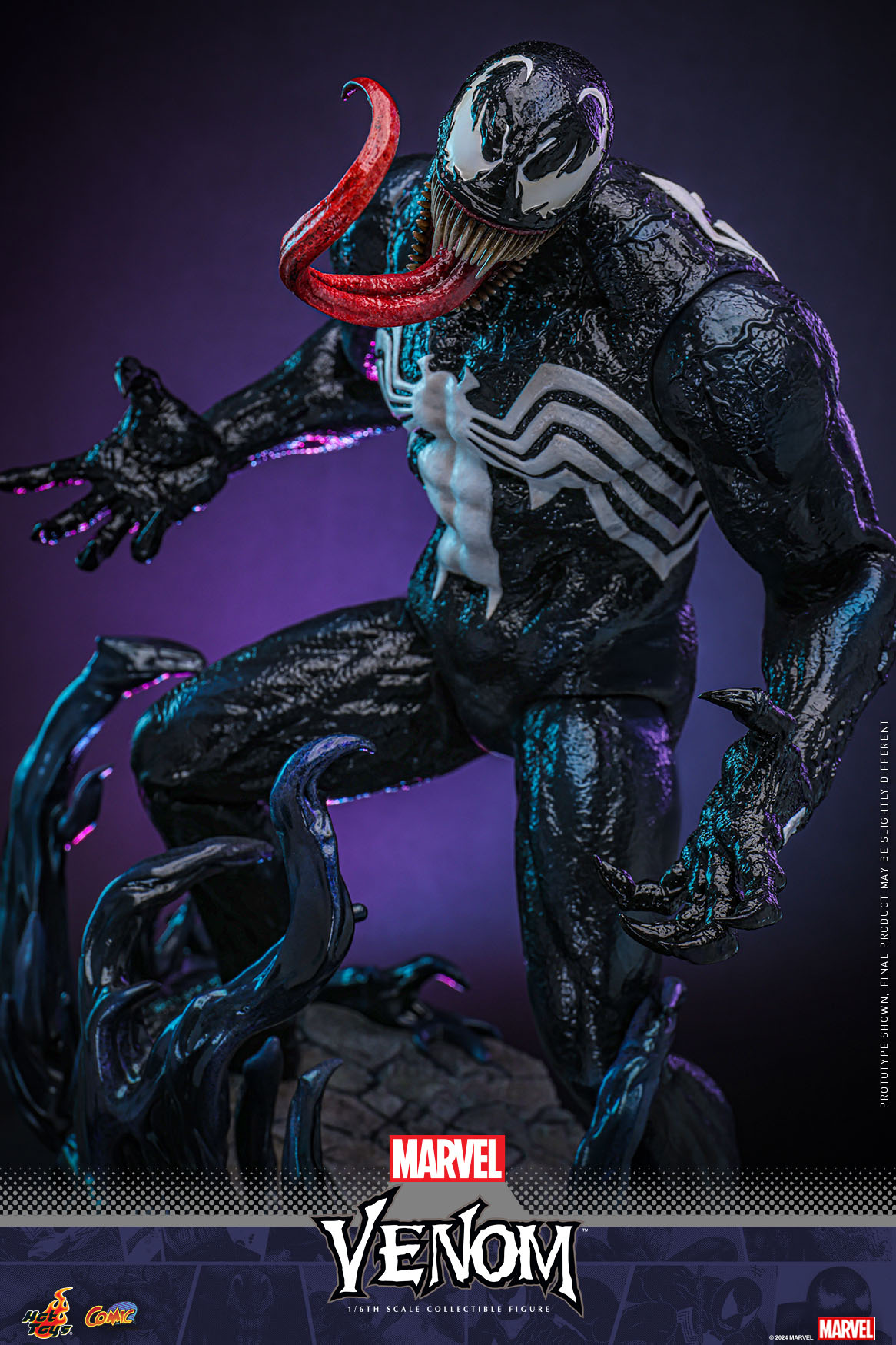 HOT TOYS　Marvel　Venom　Red Version ソフビ Venom (Carnage Red Version) Artist Mix Figure | Figures.com