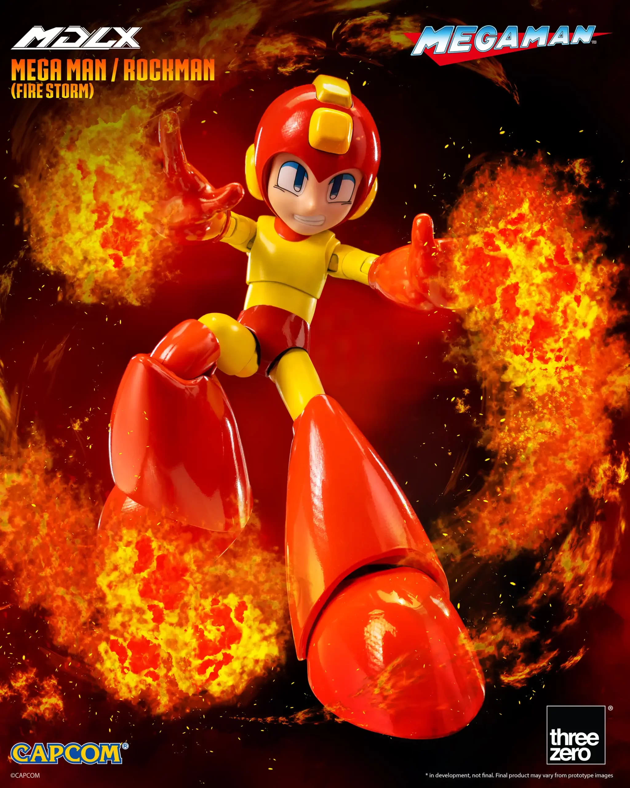 ThreeZero MDLX Mega Man Fire Storm Figure - The Toyark - News