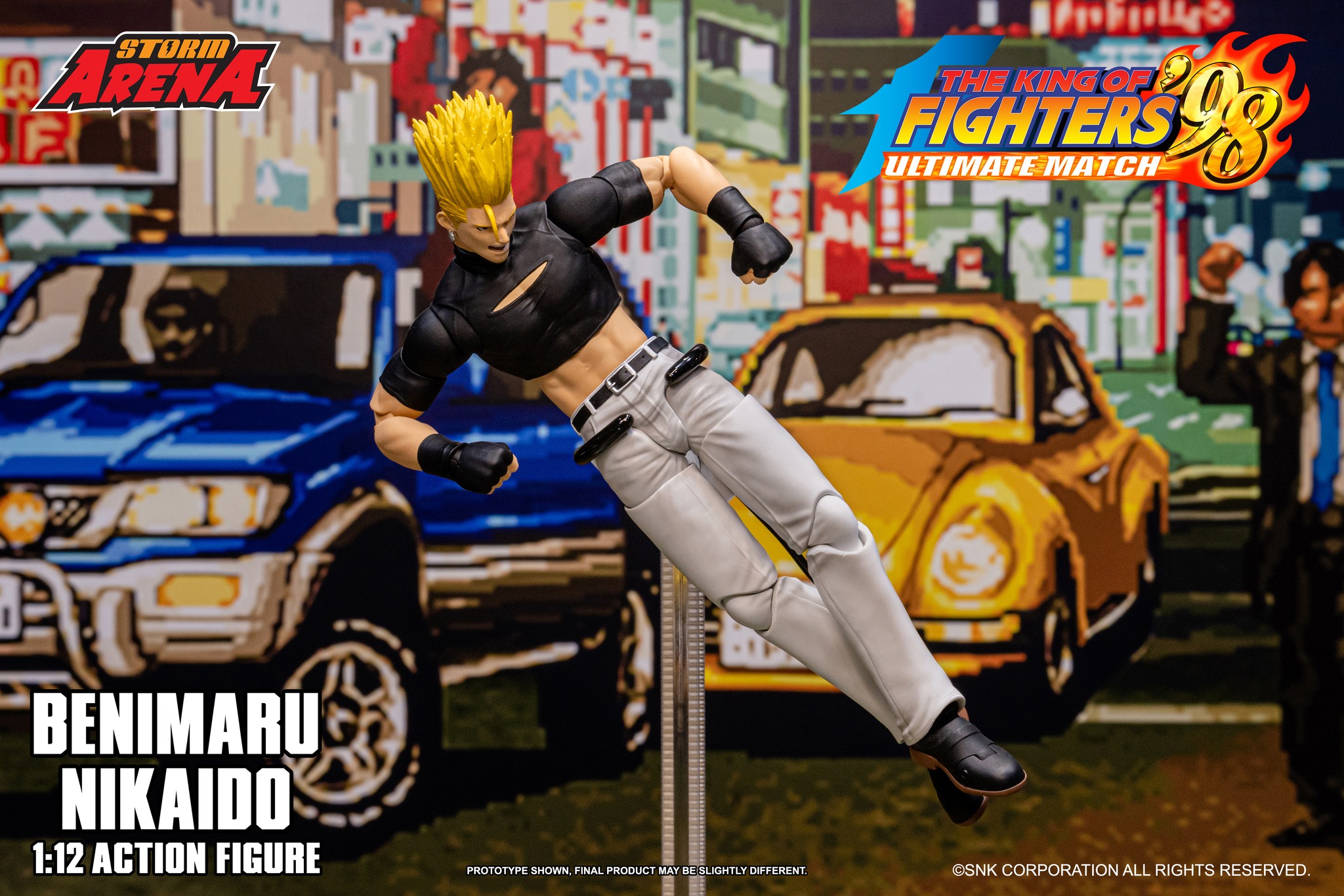 とんちゃん　THE FEW CRUSADERS ジャケット 34 King of Fighter '98 - Storm Arena Benimaru Nikaido Figure