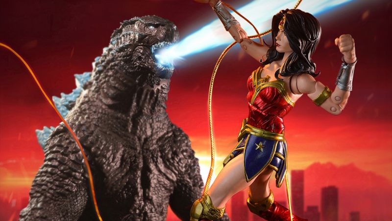 DC Multiverse Godzilla vs Wonder Woman Preview