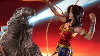 DC Multiverse Godzilla vs Wonder Woman Preview